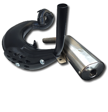 DMF Expansion chamber & silencer exhaust system.